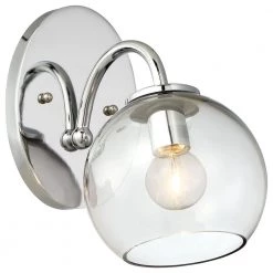 Exposed 1-Light Chrome Bath Light by George Kovacs