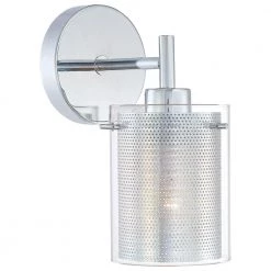 Grid II 1-Light Chrome Wall Sconce by George Kovacs