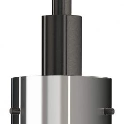 1-Light Coal and Brushed Nickel Shaded Mini-Pendant Light Grid with Steel Shade by George Kovacs -ETi Sales coal and brushed nickel george kovacs pendant lights p1591 691 4f 1000