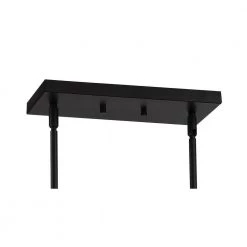 Alluria II 5-Light Coal and Polished Nickel Island Chandelier with Etched White Glass Shades by George Kovacs -ETi Sales coal and polished nickel george kovacs chandeliers p5425 572 4f 1000