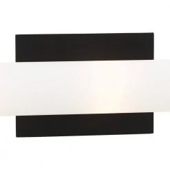 Tube 6.5 in. 3-Light Coal Black Vanity Light with Cased Etched Opal Glass Shade by George Kovacs -ETi Sales coal black george kovacs vanity lighting p5044 66a 4f 1000