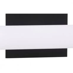 Tube 6.5 in. Coal Black LED Vanity Light Bar with Cased Etched Opal Glass Shade by George Kovacs -ETi Sales coal black george kovacs vanity lighting p5044 66a l c3 1000