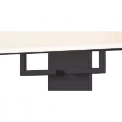 Kovacs 2-Light Coal LED Wall Sconce with White Fabric Shade with Etched Diffuser by George Kovacs -ETi Sales coal george kovacs vanity lighting p472 66a l 4f 1000