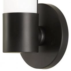 Saber II 1-Light Coal LED Wall Sconce with Etched Opal Glass Shade by George Kovacs -ETi Sales coal george kovacs vanity lighting p5041 66a l 4f 1000