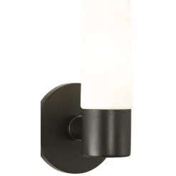 Saber II 1-Light Coal LED Wall Sconce with Etched Opal Glass Shade by George Kovacs -ETi Sales coal george kovacs vanity lighting p5041 66a l c3 1000