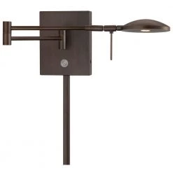 George's Reading Room 8-Watt Copper Bronze Patina Integrated LED Swing Arm by George Kovacs