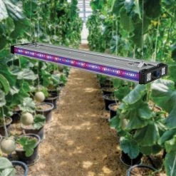 Grow Elite Brushed Nickel Integrated LED 72-Watt Indoor Grow Light Linkable Adjustable Height by ETi -ETi Sales eti grow light kits 55401161 66 1000