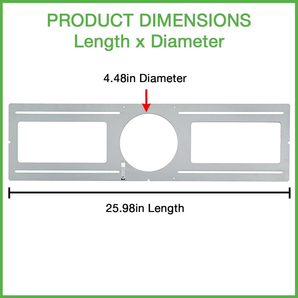 4 in. Guide Plate Rough-in Plate - Hole Size 4.48in. Dia - Use for New Construction Pre-Wiring Layout Planning (20-Pack) by ETi 2 4 in. Guide Plate Rough-in Plate - Hole Size 4.48in. Dia - Use for New Construction Pre-Wiring Layout Planning (20-Pack) by ETi - Image 2