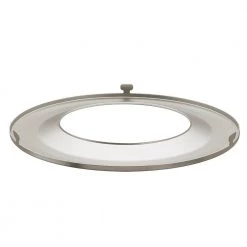 4 in. Brushed Nickel Trim Cover Compatible Only with Commercial Electric and ETi 4 in. Canless LED Recessed Downlights -ETi Sales eti recessed lighting parts and accessories 90600746 4f 1000
