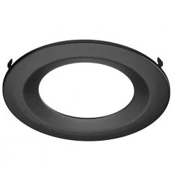 4 in. Black Trim Cover Compatible Only with Commercial Electric and ETi 4 in. Canless LED Recessed Downlights -ETi Sales eti recessed lighting parts and accessories 90600747 4f 1000