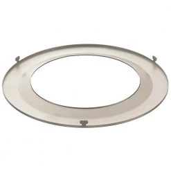 6 in. Brushed Nickel Trim Compatible Only with Commercial Electric and ETi 6 in. Canless LED Recessed Downlights -ETi Sales eti recessed lighting parts and accessories 90600748 c3 1000