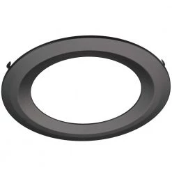 6 in. Black Trim Used Only with Commercial Electric and ETi 6 in. Canless LED Recessed Downlights -ETi Sales eti recessed lighting parts and accessories 90600749 1f 1000