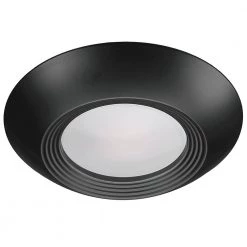 6 in. Black Trim Cover for ETi 5/6 in. LED Recessed Trim Disk Light Model# 56578111, 56578211, 56578311, 56578411 -ETi Sales eti recessed lighting parts and accessories 90600754 1f 1000