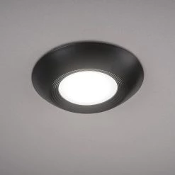 6 in. Black Trim Cover for ETi 5/6 in. LED Recessed Trim Disk Light Model# 56578111, 56578211, 56578311, 56578411 -ETi Sales eti recessed lighting parts and accessories 90600754 40 1000