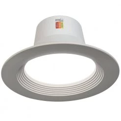 4 in. Selectable CCT Integrated LED Recessed Light Trim 625 Lumens 2700K 3000K 4000K Dimmable (4-Pack) by ETi 10 4 in. Selectable CCT Integrated LED Recessed Light Trim 625 Lumens 2700K 3000K 4000K Dimmable (4-Pack) by ETi -ETi Sales eti recessed lighting trims 53185142 4pk 1d 1000