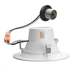 4 in. Selectable CCT Integrated LED Recessed Light Trim 625 Lumens 3000K 4000K 5000K Dimmable (4-Pack) by ETi -ETi Sales eti recessed lighting trims 53185143 4pk c3 1000