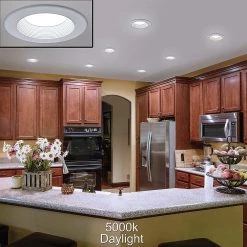 5 in./6 in. Selectable CCT Integrated LED Recessed Light Trim 800 Lumens 3000K 4000K 5000K Dimmable (4-Pack) by ETi -ETi Sales eti recessed lighting trims 53186311 4pk 44 1000