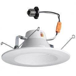 5 in./6 in. Selectable Integrated LED Recessed Trim Downlight 800 Lumens Color Changing CCT 2700K 3000K 4000K Dimmable by ETi