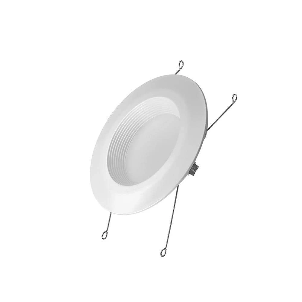 5 in./6 in. 2700K Warm White Integrated LED Recessed Trim Downlight 670 Lumens Wet Rated Dimmable (4-Pack) by ETi 1 5 in./6 in. 2700K Warm White Integrated LED Recessed Trim Downlight 670 Lumens Wet Rated Dimmable (4-Pack) by ETi