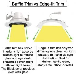6 in. 30-in-1 Configurations Selectable CCT Integrated LED Recessed Light Trim Downlight Wet Rated (8-Pack) by ETi -ETi Sales eti recessed lighting trims 53801102 8pk 66 1000
