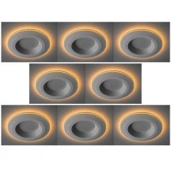 6 in. Selectable CCT Integrated LED Recessed Light Trim with Night Light Trim Feature 670 Lumens Dimmable (8-Pack) by ETi -ETi Sales eti recessed lighting trims 53804102 8pk 44 1000