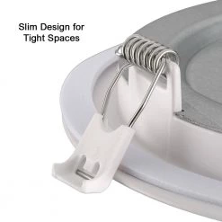 6 in. Low Profile Canless Selectable Integrated LED Recessed Light Trim 900 Lumens Dimmable Wet Rated (12-Pack) by ETi 15 6 in. Low Profile Canless Selectable Integrated LED Recessed Light Trim 900 Lumens Dimmable Wet Rated (12-Pack) by ETi -ETi Sales eti recessed lighting trims 53807103 12pk 1d 1000