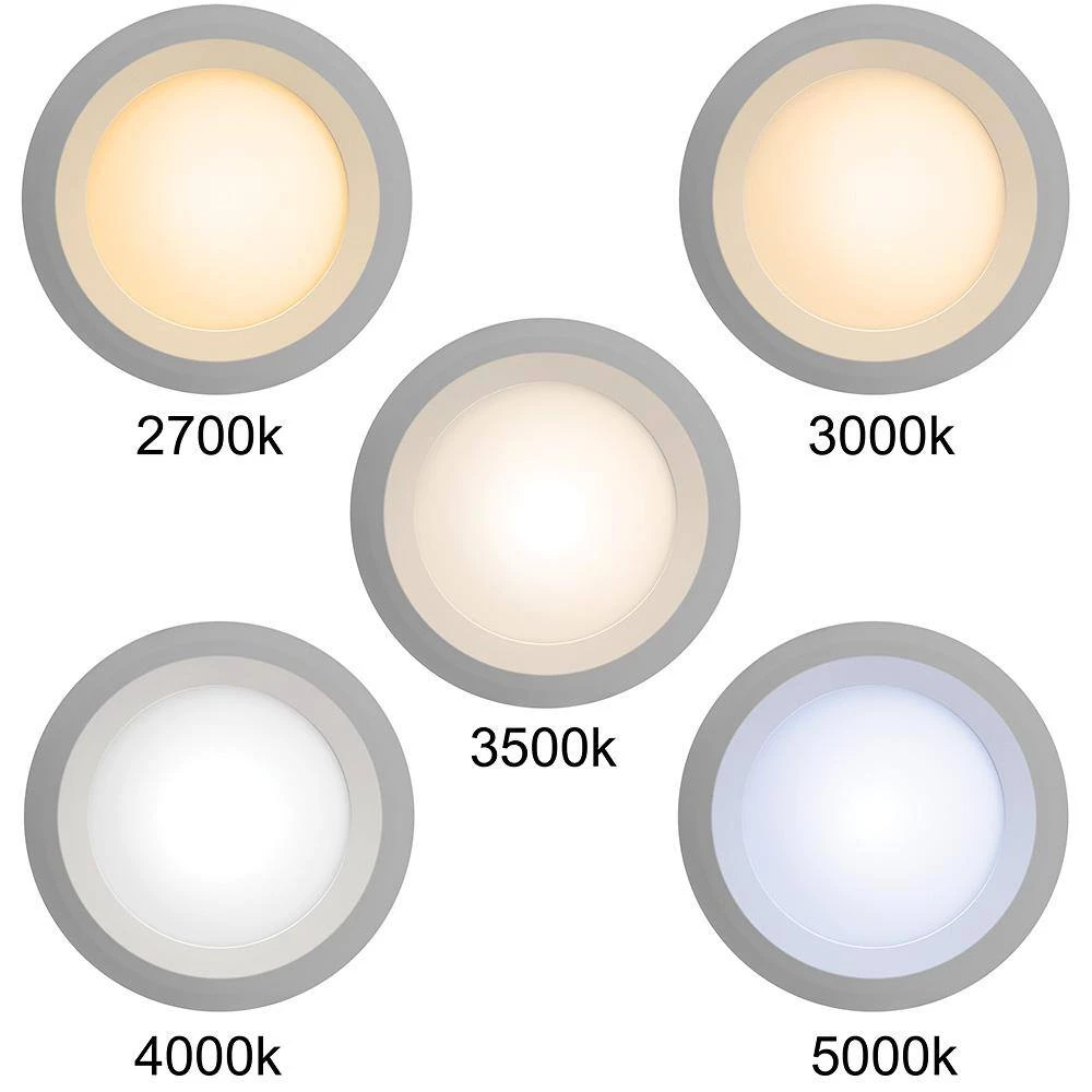 6 in. Low Profile Canless Selectable Integrated LED Recessed Light Trim 900 Lumens Dimmable Wet Rated (12-Pack) by ETi 8 6 in. Low Profile Canless Selectable Integrated LED Recessed Light Trim 900 Lumens Dimmable Wet Rated (12-Pack) by ETi - Image 8