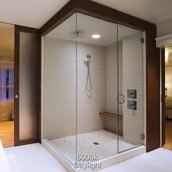 5 in. Canless New Construction Remodel Selectable Integrated LED Recessed Trim Light 900 Lumens Wet Rated by ETi -ETi Sales eti recessed lighting trims 53807211 44 1000