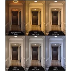 LowPro 8 in. Canless Selectable CCT Integrated LED Recessed Light Trim with Night Light 1800 Lumens Wet Rated Dimmable by ETi -ETi Sales eti recessed lighting trims 53829102 40 1000