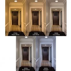 6 in. Canless Selectable CCT LED Recessed Light Trim Integrated Junction Box 2-Way Mounting Recessed Boxless 880 Lumens by ETi -ETi Sales eti recessed lighting trims 538421020 44 1000