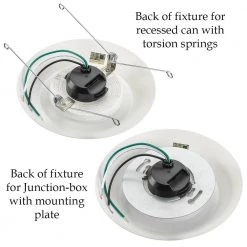 Disk Light Kit 5 in./6 in. 3000K Integrated LED Recessed Light Trim with Oil Rubbed Bronze Trim Cover (2-Pack) by ETi 12 Disk Light Kit 5 in./6 in. 3000K Integrated LED Recessed Light Trim with Oil Rubbed Bronze Trim Cover (2-Pack) by ETi -ETi Sales eti recessed lighting trims 56578111kitob2 1d 1000