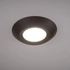 Disk Light Kit 5 in./6 in. 3000K Integrated LED Recessed Light Trim with Oil Rubbed Bronze Trim Cover (2-Pack) by ETi 11 Disk Light Kit 5 in./6 in. 3000K Integrated LED Recessed Light Trim with Oil Rubbed Bronze Trim Cover (2-Pack) by ETi -ETi Sales eti recessed lighting trims 56578111kitob2 a0 1000