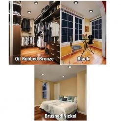 5 in./6 in. Selectable CCT Integrated LED Recessed Light Trim Disk Light 1500 Lumens Mount to Recessed Can or J-Box by ETi -ETi Sales eti recessed lighting trims 56578311 1f 1000