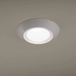 5 in./6 in. 20-Watt 3000K Soft White Integrated LED Recessed Trim Disk Light 1500 Lumen Mount into Recessed Can or J-Box by ETi 19 5 in./6 in. 20-Watt 3000K Soft White Integrated LED Recessed Trim Disk Light 1500 Lumen Mount into Recessed Can or J-Box by ETi -ETi Sales eti recessed lighting trims 56578411 44 1000