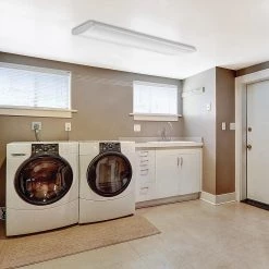 4 ft. High Output 5200 Lumens Integrated LED Dimmable White Wraparound Light 4000K Bright White 120-277V (4-Pack) by ETi -ETi Sales eti wraparound lights 54677441 4pk 1f 1000