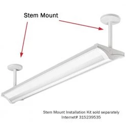 4 ft. 5000 Lumens Commercial Integrated LED White Direct Indirect Wraparound Light with Uplight Feature 4000K by ETi -ETi Sales eti wraparound lights 56567241 1f 1000