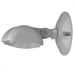1-Light 45-Watt Equivalent Integrated LED Gray Emergency Light 6500K Daylight 1.2-Watt by ETi -ETi Sales gray eti emergency exit lights 55503101 1d 1000