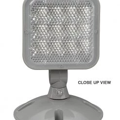 1-Light 45-Watt Equivalent Integrated LED Gray Emergency Light 6500K Daylight 1.2-Watt by ETi -ETi Sales gray eti emergency exit lights 55503101 a0 1000