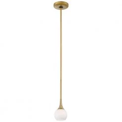 1-Light Honey Gold Mini Pendant by George Kovacs