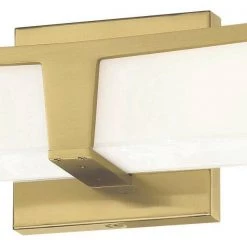 Plane 24 in. Honey Gold LED Vanity Light Bar with Frosted Aquarium Glass by George Kovacs -ETi Sales honey gold george kovacs vanity lighting p1533 248 l 4f 1000