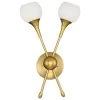 Pontil 2-Light Honey Gold Wall Sconce by George Kovacs