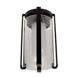 Integrated LED Matte Black Pendant Light Kitchen Remodel Lighting Adjust Color Temp w/ Night Light Seeded Glass (4-Pack) by ETi -ETi Sales matte black 4 pack eti pendant lights 547041110 4pk 1f 1000