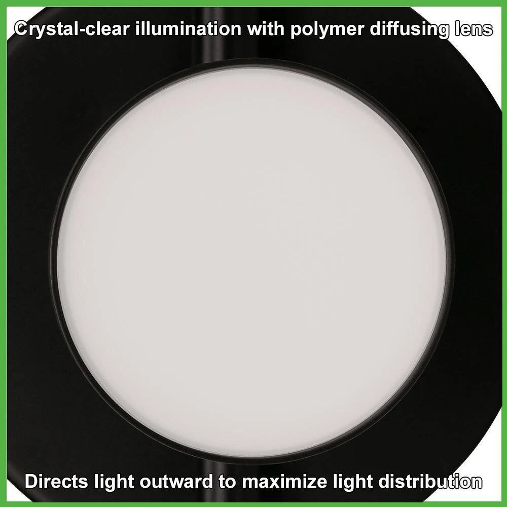 20 in. 3-Light Matte Black Adjustable Color Temperature and Heads Integrated LED Fixed Track Lighting Kit by ETi 5 20 in. 3-Light Matte Black Adjustable Color Temperature and Heads Integrated LED Fixed Track Lighting Kit by ETi - Image 5