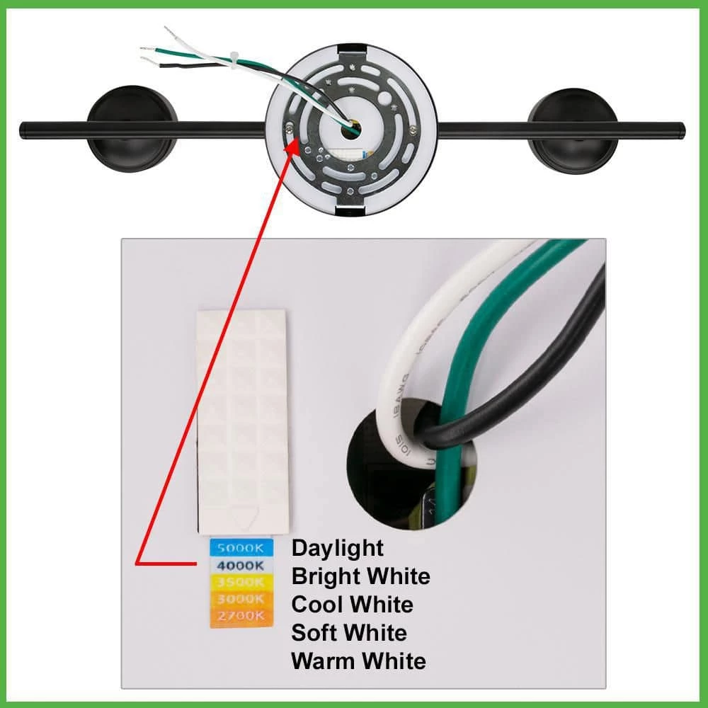 20 in. 3-Light Matte Black Adjustable Color Temperature and Heads Integrated LED Fixed Track Lighting Kit by ETi 6 20 in. 3-Light Matte Black Adjustable Color Temperature and Heads Integrated LED Fixed Track Lighting Kit by ETi - Image 6