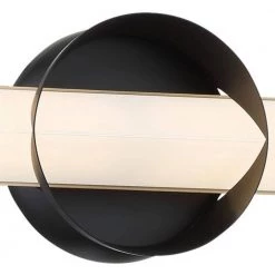 Inner Circle 18 in. Matte Coal and Honey Gold LED Vanity Light Bar with Frosted Aquarium Glass by George Kovacs 9 Inner Circle 18 in. Matte Coal and Honey Gold LED Vanity Light Bar with Frosted Aquarium Glass by George Kovacs -ETi Sales matte coal and honey gold george kovacs vanity lighting p1542 688 l 4f 1000