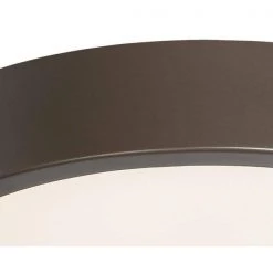 60-Watt Equivalent Painted Copper Bronze Patina Integrated LED Flush Mount by George Kovacs -ETi Sales painted copper bronze patina george kovacs flush mount lights p841 647b l 4f 1000