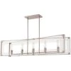 Crystal-Clear 5-Light Polished Nickel Billiard Light by George Kovacs
