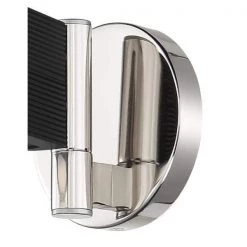 Side Step 1-Light Polished Nickel and Coal LED Wall Sconce with Etched White Diffuser by George Kovacs 8 Side Step 1-Light Polished Nickel and Coal LED Wall Sconce with Etched White Diffuser by George Kovacs -ETi Sales polished nickel george kovacs vanity lighting p5341 572 l 4f 1000