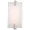 Hooked 12-Watt Polished Nickel Integrated LED Wall Sconce by George Kovacs