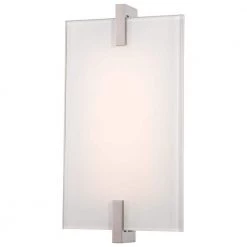 Hooked 12-Watt Polished Nickel Integrated LED Wall Sconce by George Kovacs
